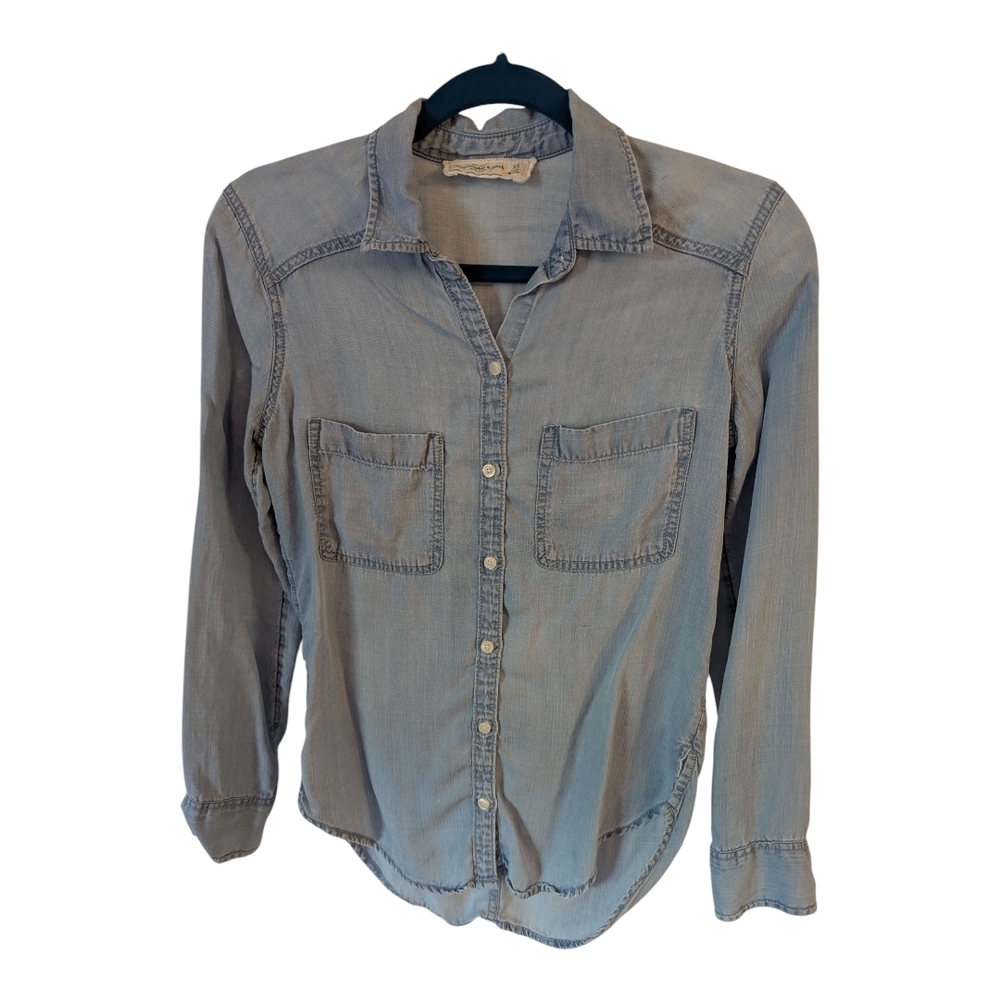 Abercrombie & Fitch Denim Look Button Down Shirt